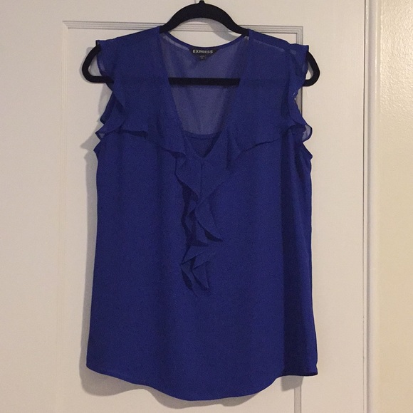 Express Ruffle Tank Top - Picture 1 of 5